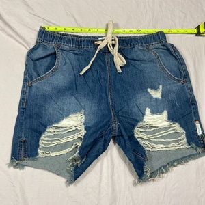 one teaspoon drawstring distressed short